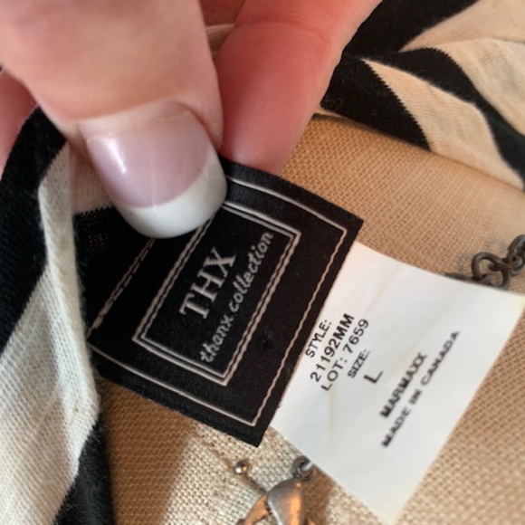 THX Women's Striped Knit Shrug - Picture 7 of 8